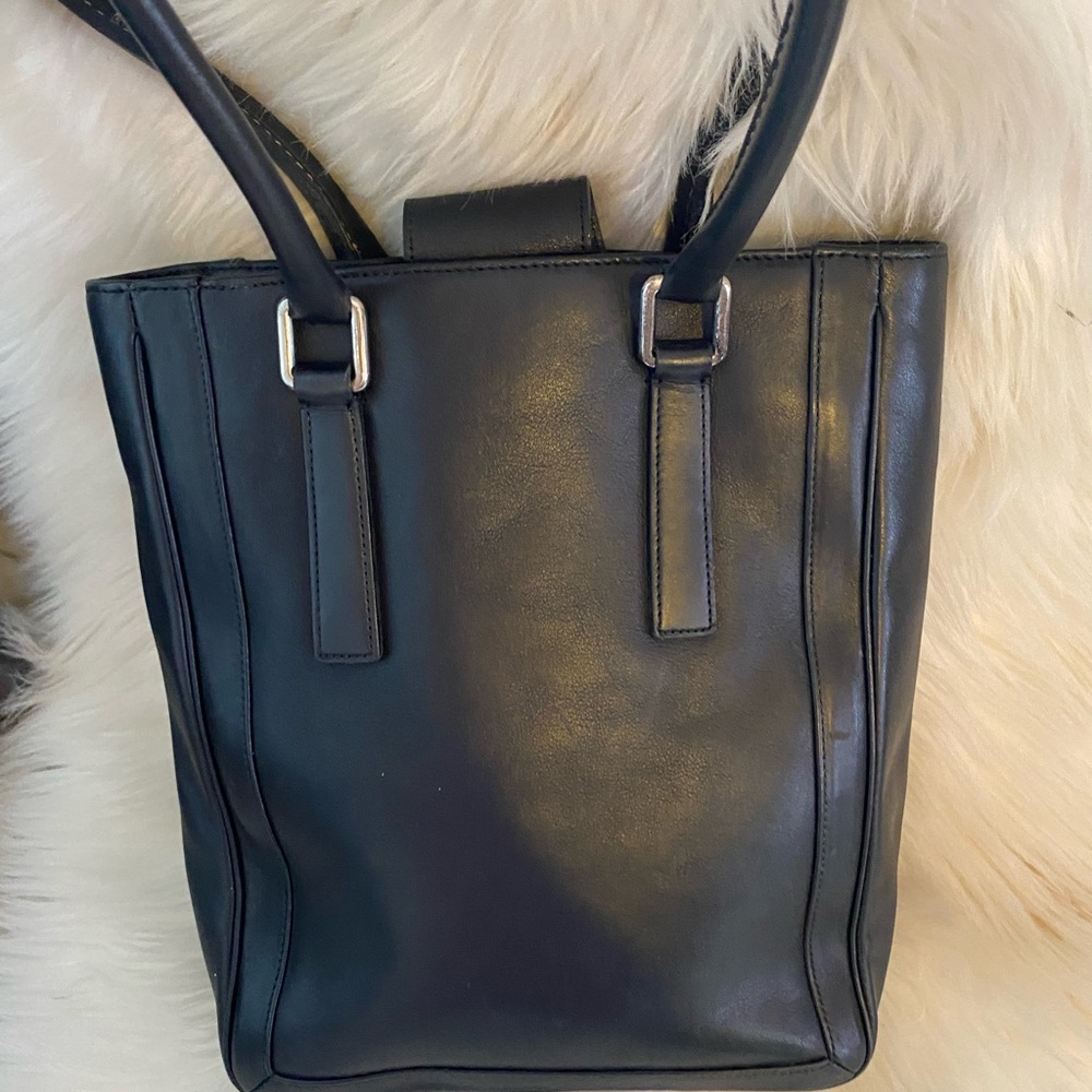 Coach vintage Black Leather Tote Bag